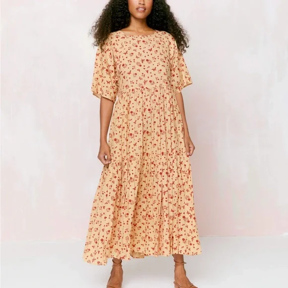 TRADE / ISO | Christy Dawn Theo Dress | Butterfly Garnet | XS - Picture 4 of 4